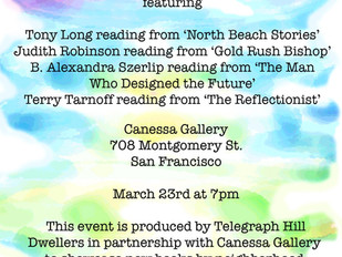 Cancelled: An evening of readings by our local authors!