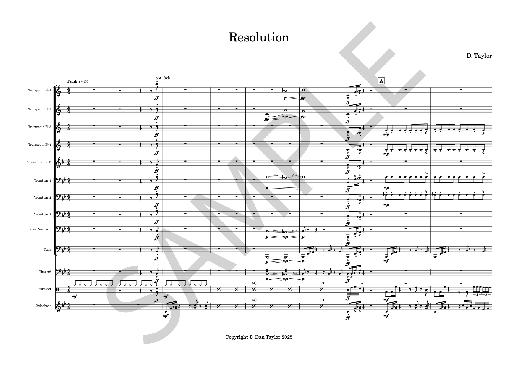 D. Taylor: Resolution