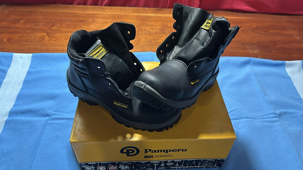 Miniatura: Botines de Trabajo PAMPERO Pruisamo Cuero Flor Engrasado 2789 c/Cordón