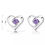 Thumbnail: 925 Heart Zircon Studs