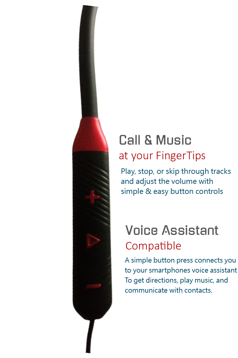 Thumbnail: Py Candy 10mm Drivers, Bluetooth 5.0, Magnetic Buds, IPX4 - Maroon Black