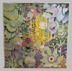 Cornelia Forster (Swiss 1906-1990) "Giungla" (Orchid Jungle) Aubusson Tapestry