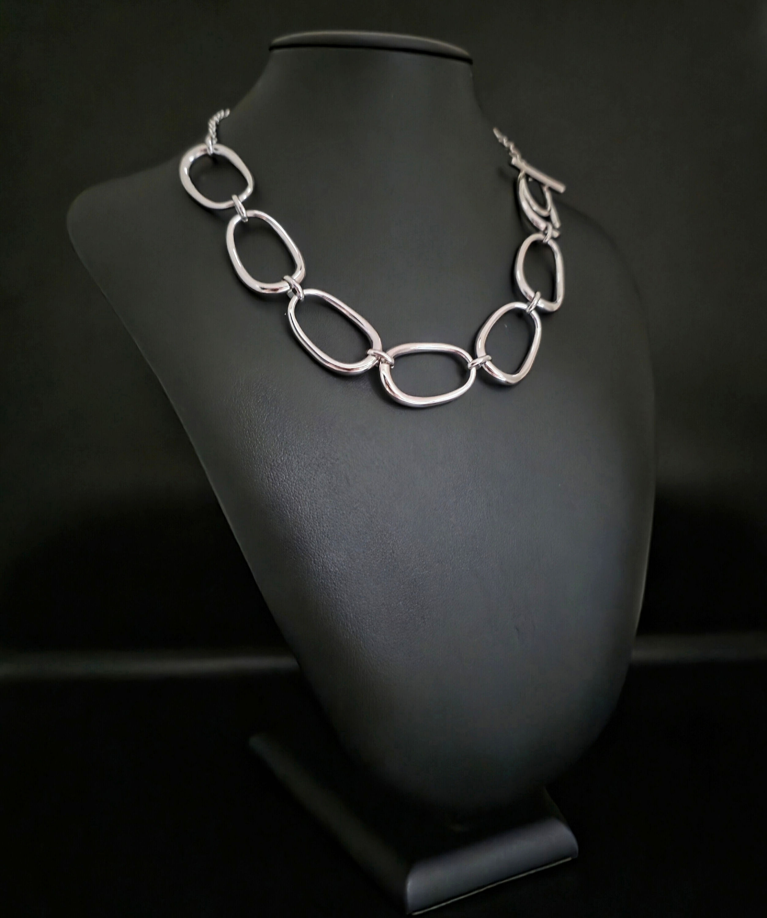 Collier anneaux en acier inoxydable 