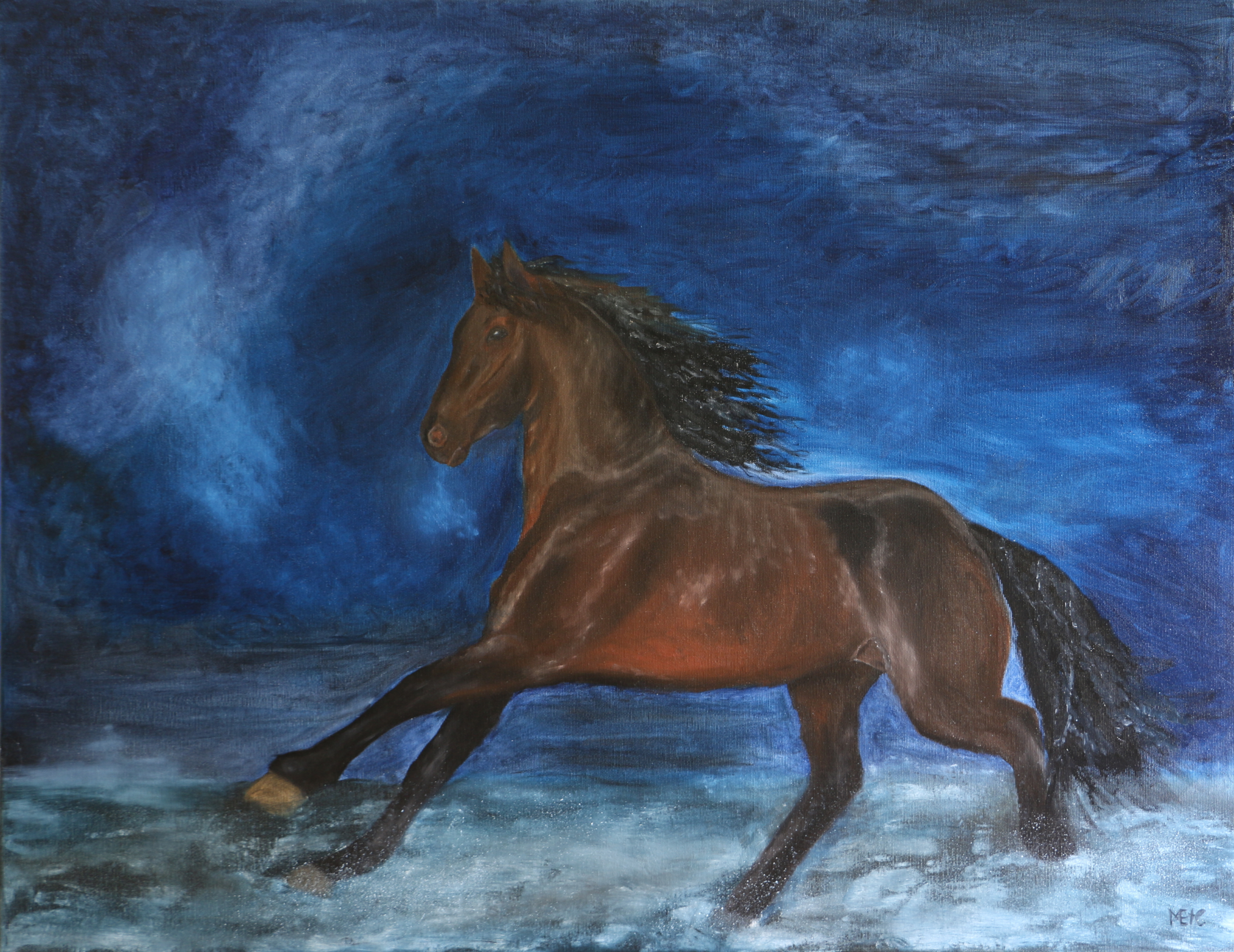 Szabad vágta, 70x90 cm