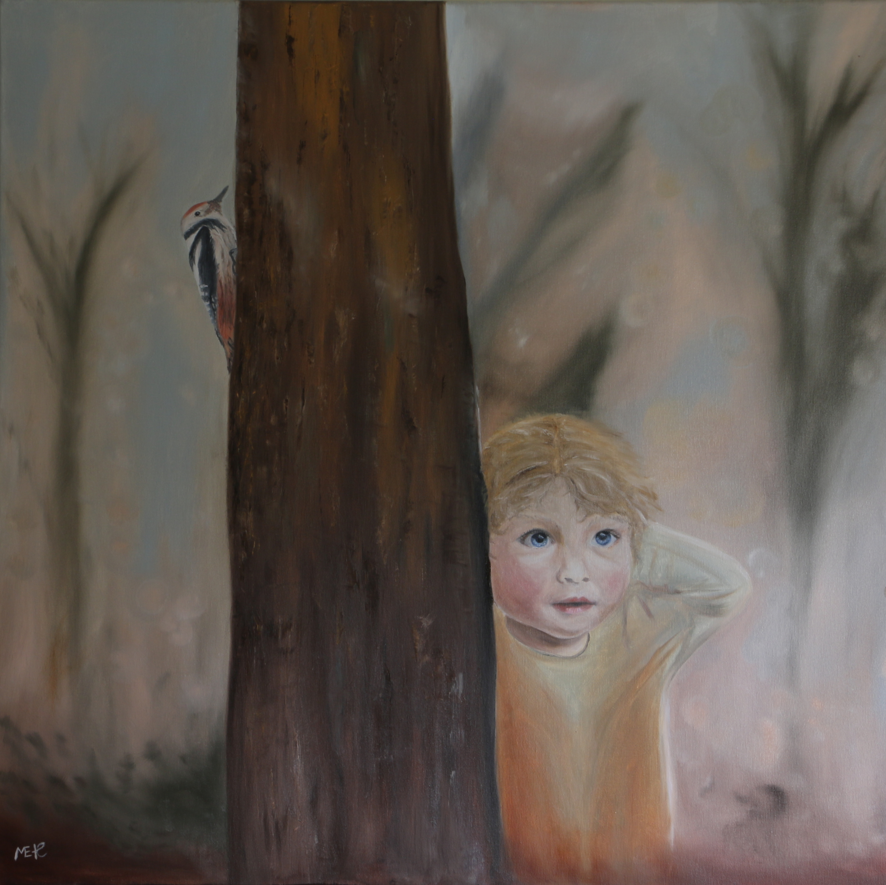 Kíváncsiság, 80x80 cm