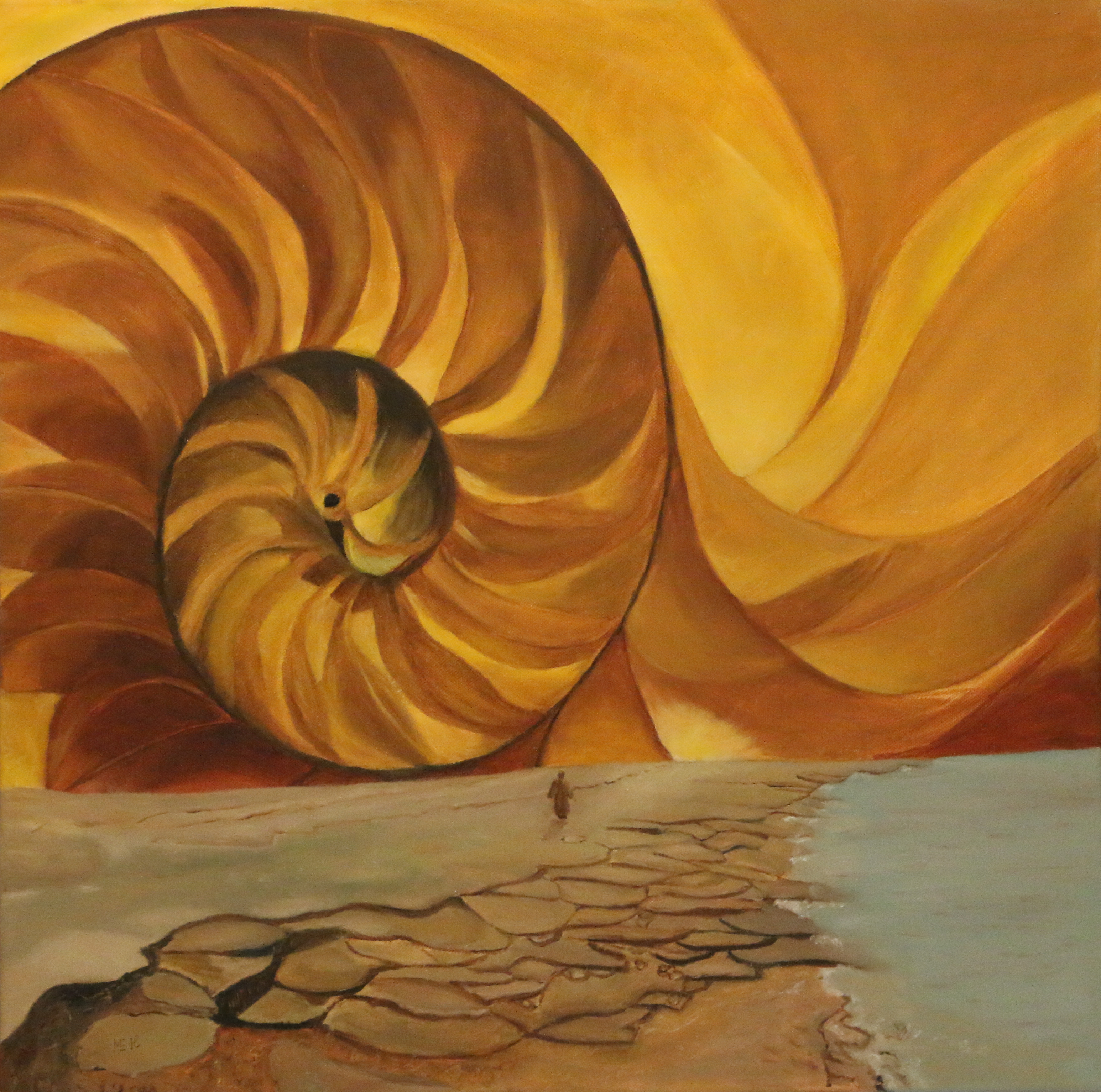 Csend, 58x58cm