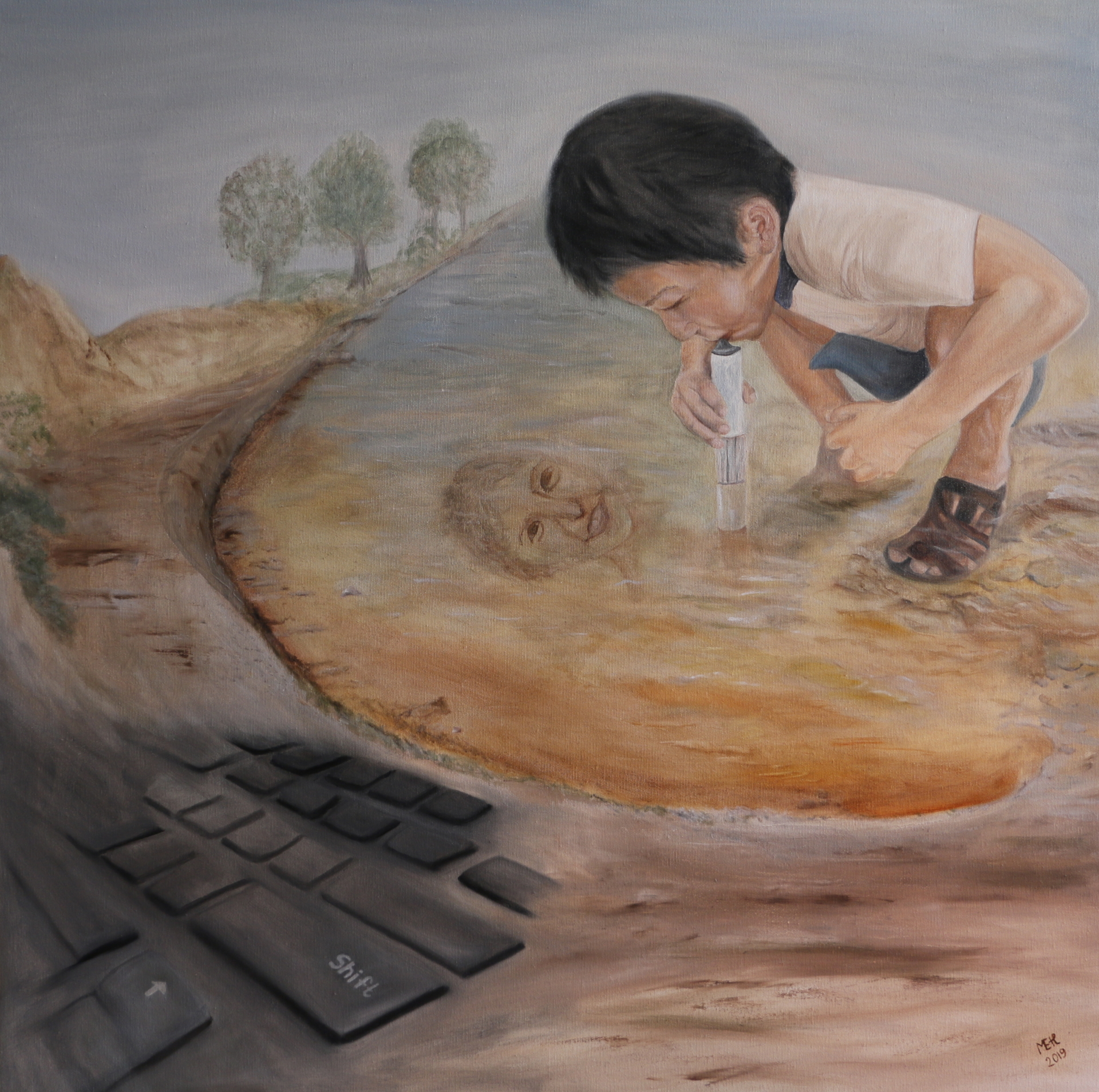 Segítő innováció, 80x80 cm