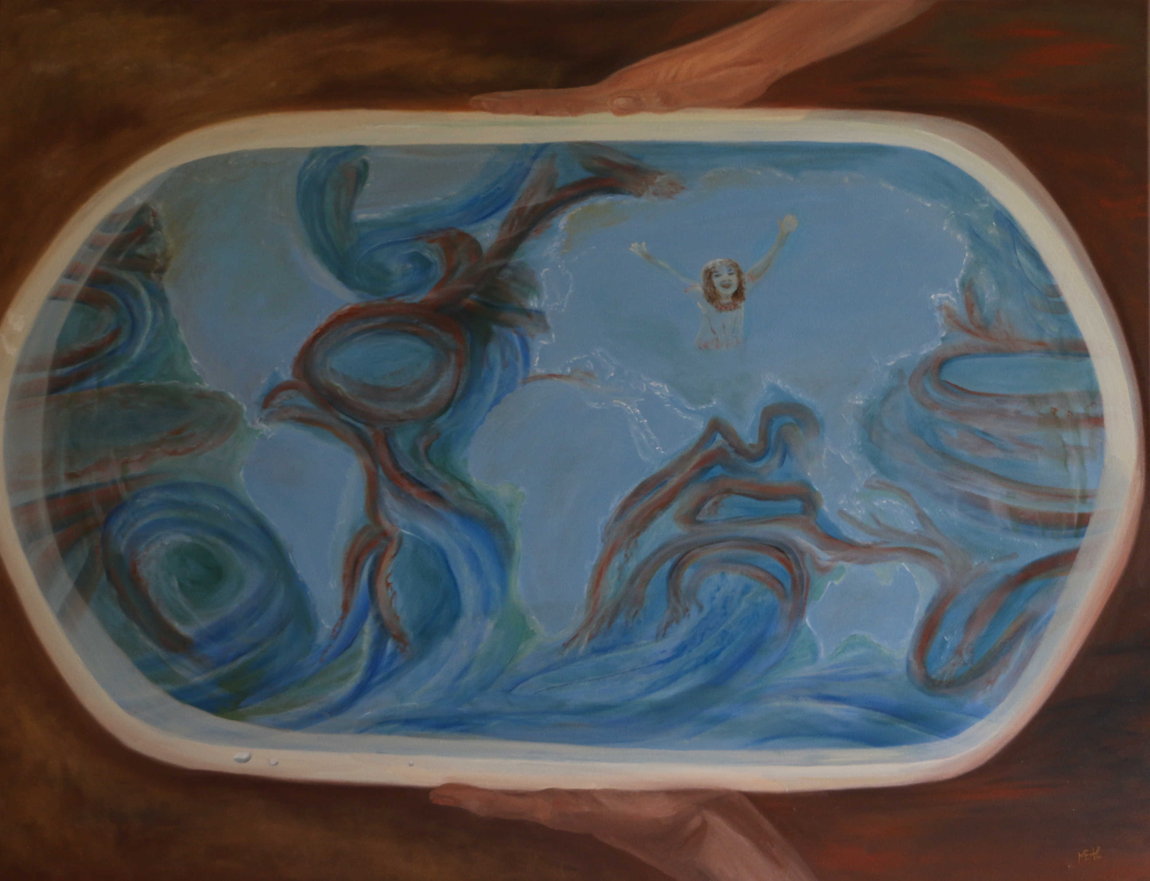 Áramlatok, 70x90 cm