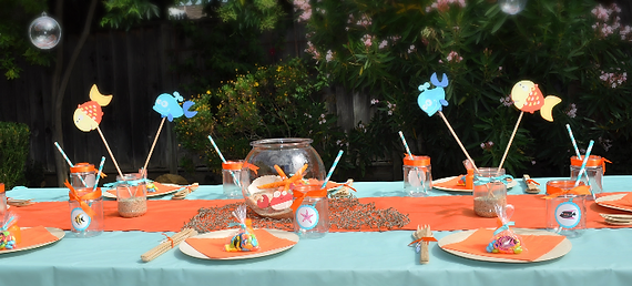 Handcrafted Under The Sea Theme Party Boxes Handcrafted Under The Sea Theme Party Boxes