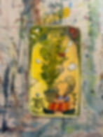 家が生える植木鉢