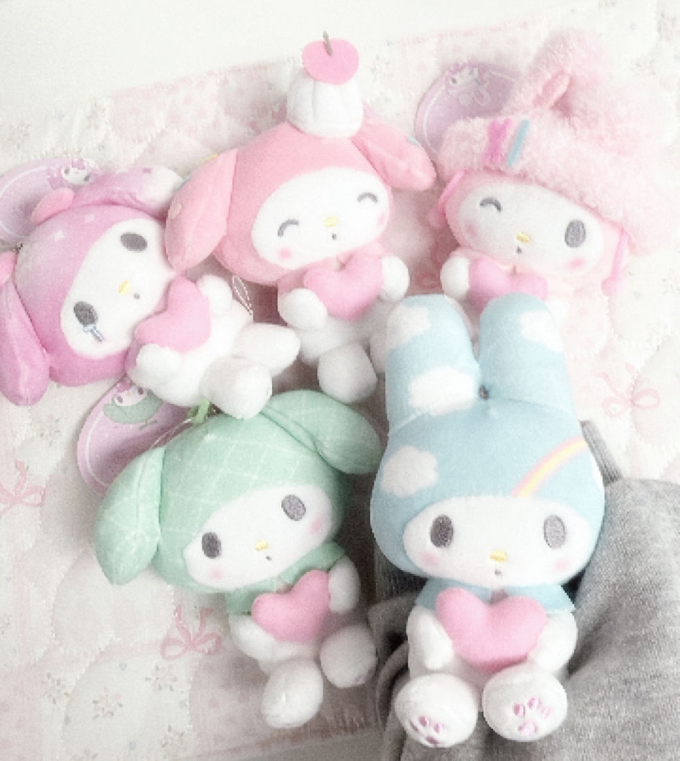 縮圖：[現貨]Sanrio - Melody 50週年夢幻花紋公仔 （全5款） 