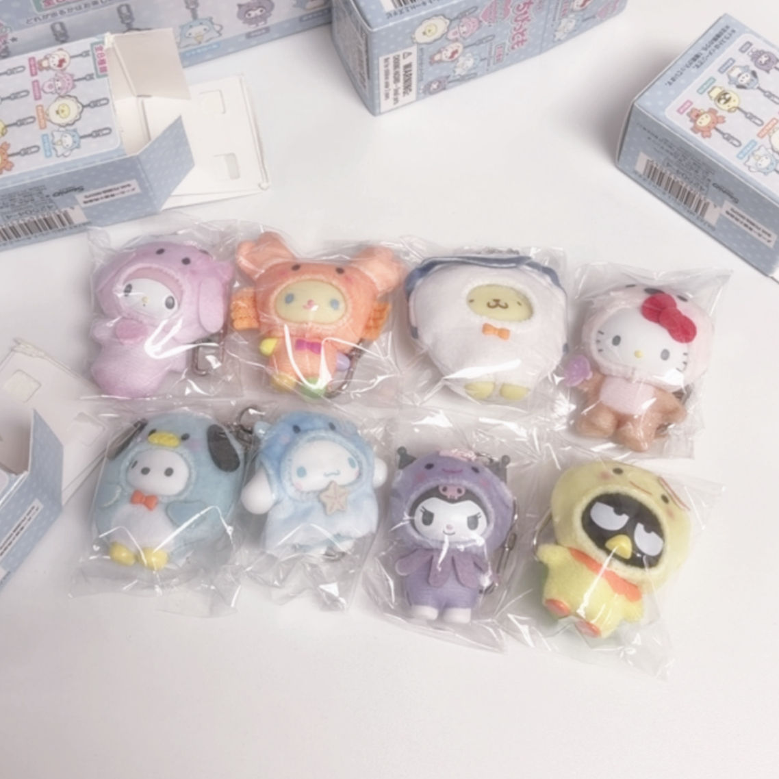 [現貨]Sanrio - 海洋造型迷你公仔掛件盲盒(全8款)