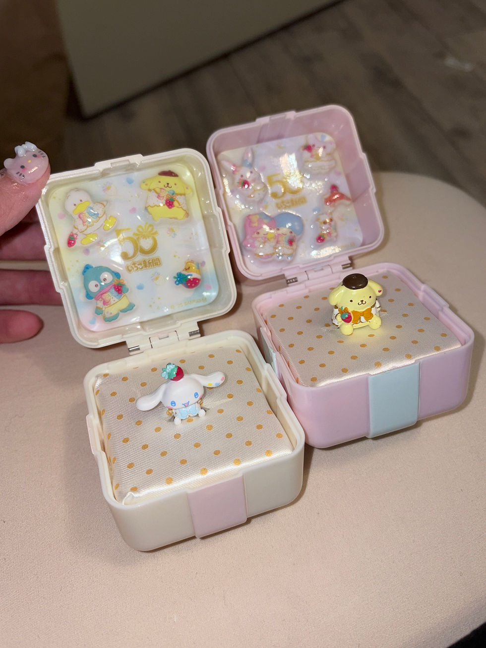 縮圖：[現貨]Sanrio - Sanrio 草莓新聞50周年夢幻甜心戒指 (全12款）