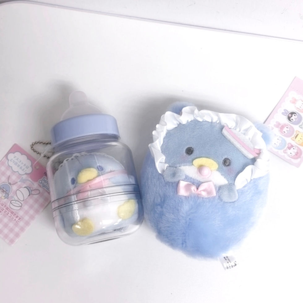 縮圖：[現貨]Sanrio - 已絕版☆SamBB造型奶樽公仔/寶寶公仔