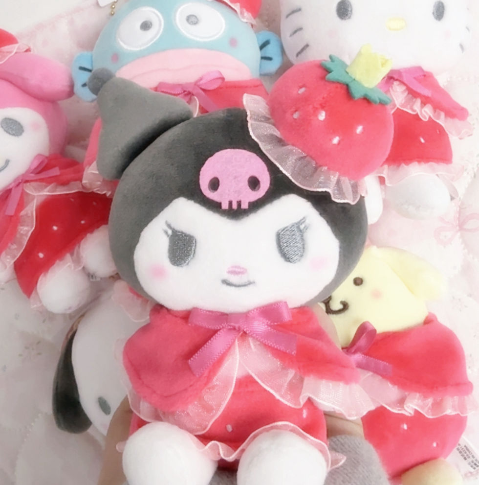 縮圖：[現貨]Sanrio - 草莓換裝坐坐公仔系列