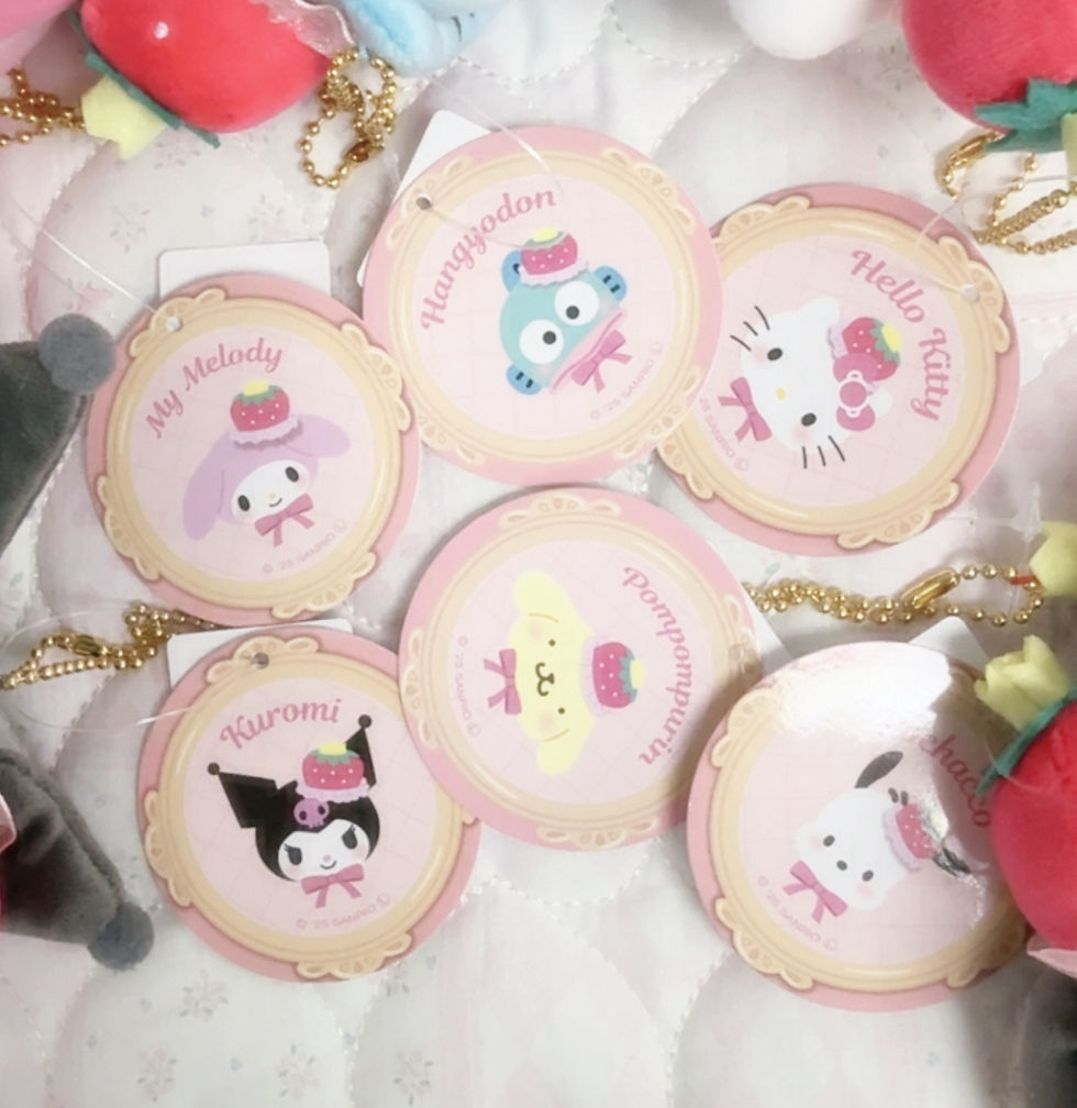 縮圖：[現貨]Sanrio - 草莓換裝坐坐公仔系列