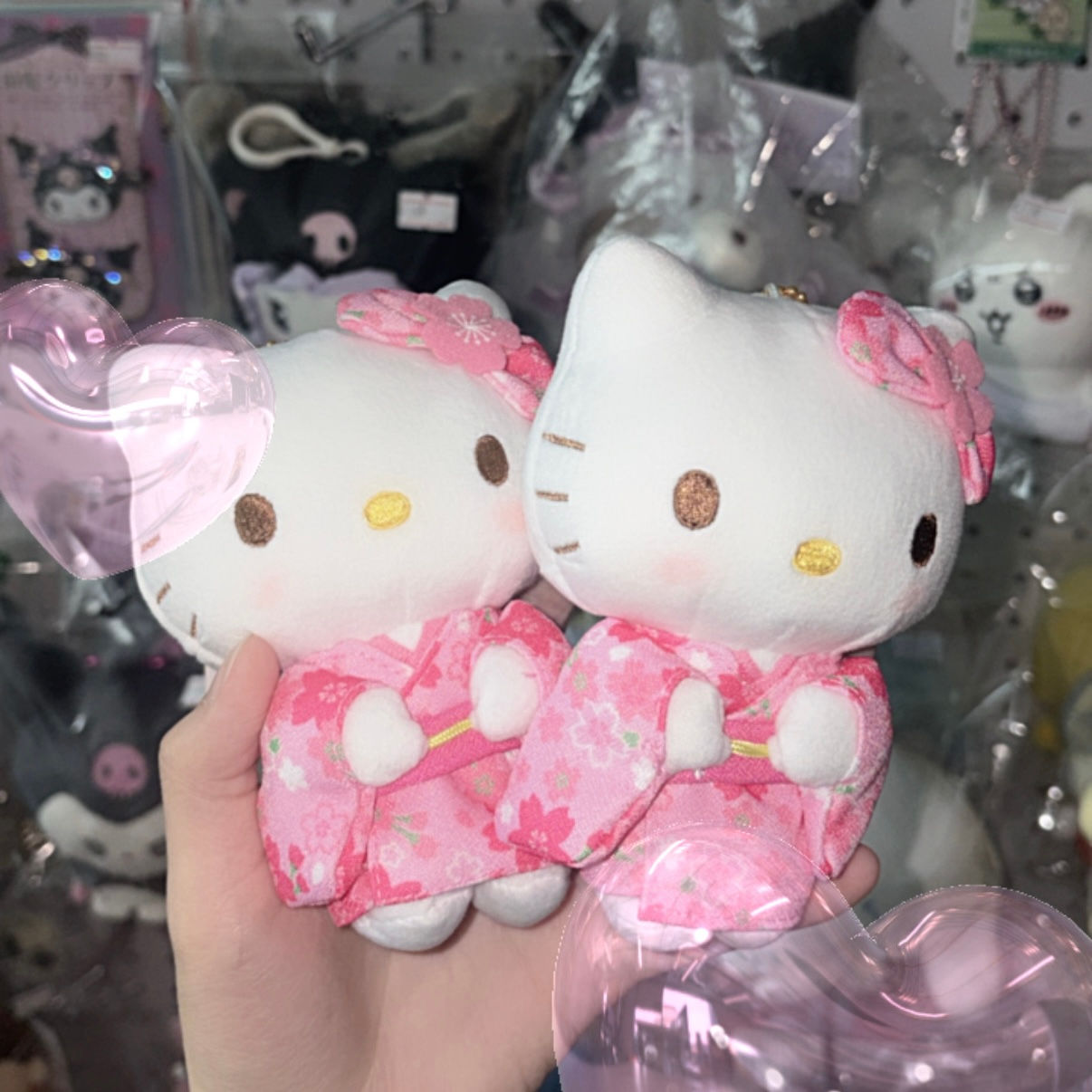 [現貨]Sanrio - HelloKitty粉紅色和服公仔掛件