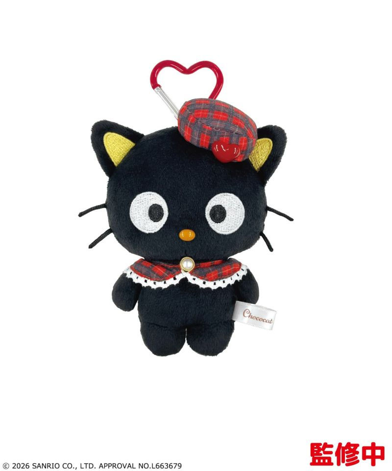 縮圖：[現貨]Sanrio - Chococat角色系列咖啡廳公仔(貝雷帽/抱心心)