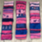 Multiple Pink and Navy TacTiles Strips