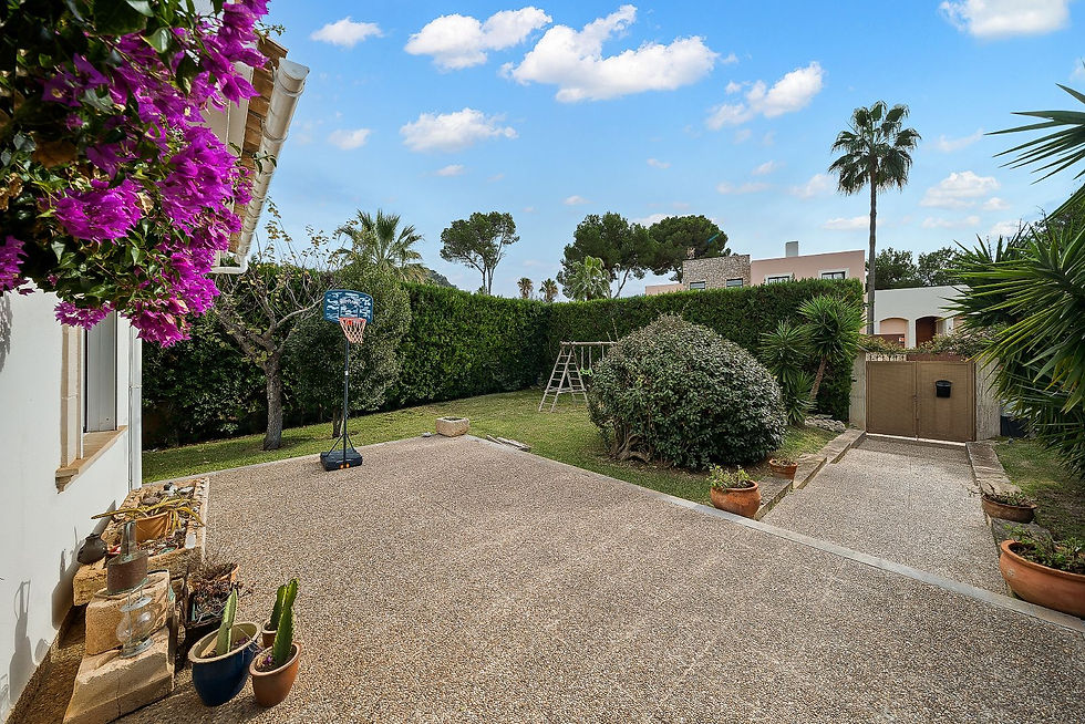 Driveway with mature trees, Costa de los Pinos villa
