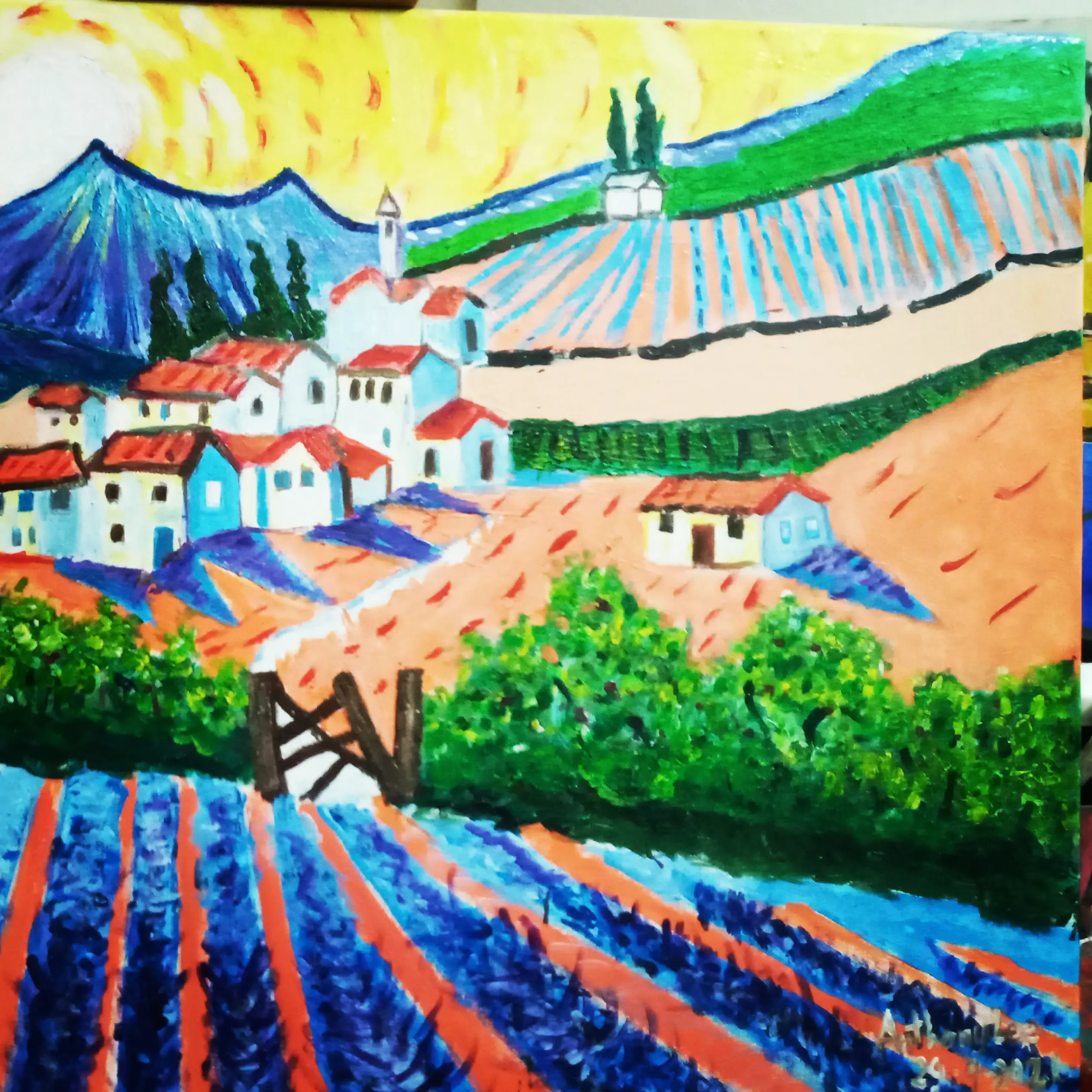 Lavender Fields, Oil, MALAYSIA