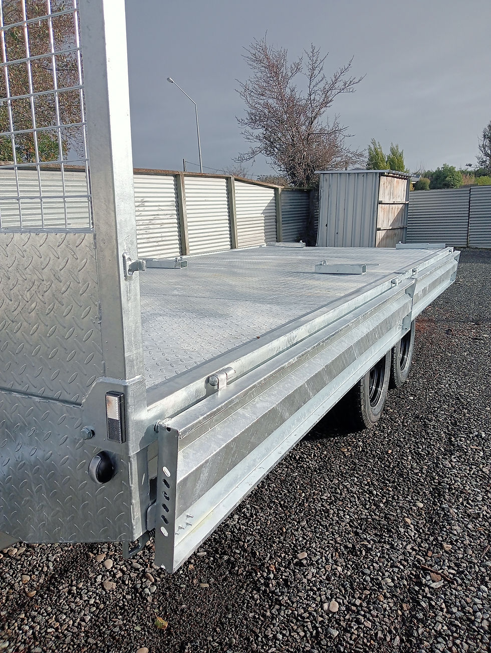 Thumbnail: TorFlex Commercial Flatdeck Trailer 4.8m x 2.1m 3500kg 1200mm Headbord and Ramps