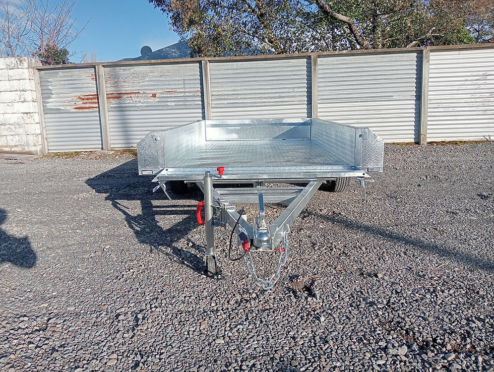 Thumbnail: TorFlex Tipping Trailer 2.4m x 1.5m 750kg with 300mm sides