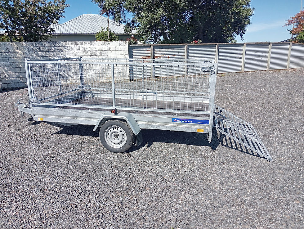 Thumbnail: ACTIV Quad Carrier Trailer 3m x 1.7m 750Kg with cage