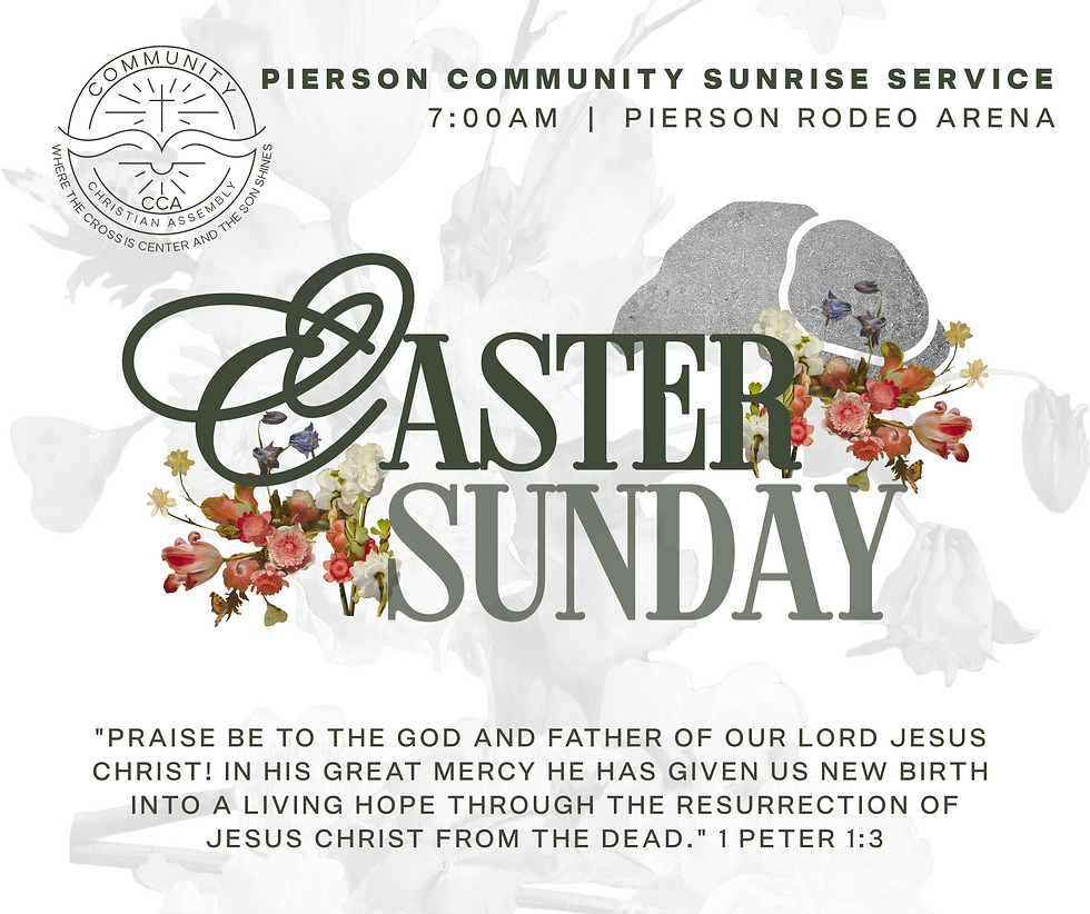 Pierson Community Sunrise Service