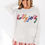 Thumbnail: White Holly Jolly Round Neck Casual Sweater