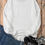 Thumbnail: White XOXO Glitter Print Round Neck Casual Sweater