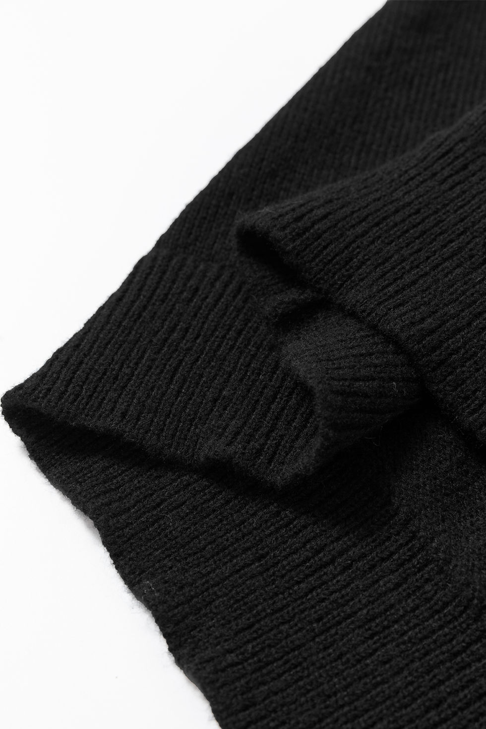 Thumbnail: Black Howdy Heart Graphic Round Neck Casual Sweater