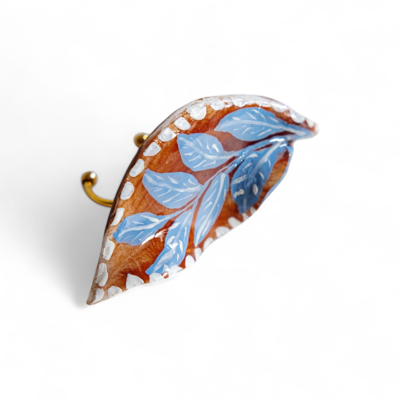 SERAPHE - Yaprak Detaylı Yüzük - A/W 25-26 Silent Reverie