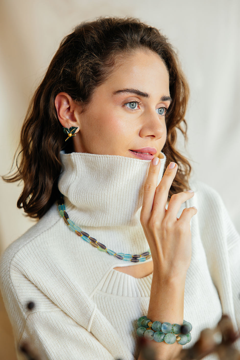 Küçük resim: ACORNE - Minimal Küpe - A/W 25-26 Silent Reverie