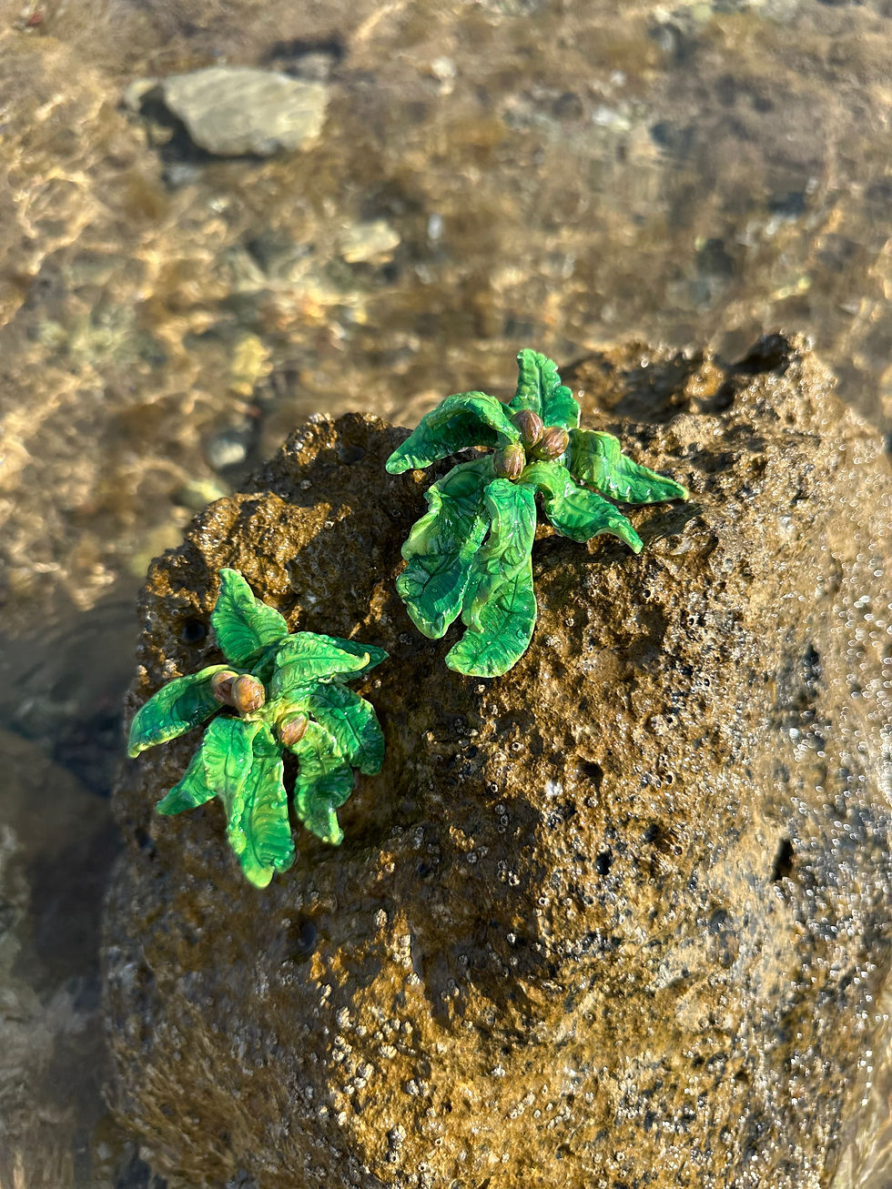 Thumbnail: COCO PALM - Palm Leaf Earrings