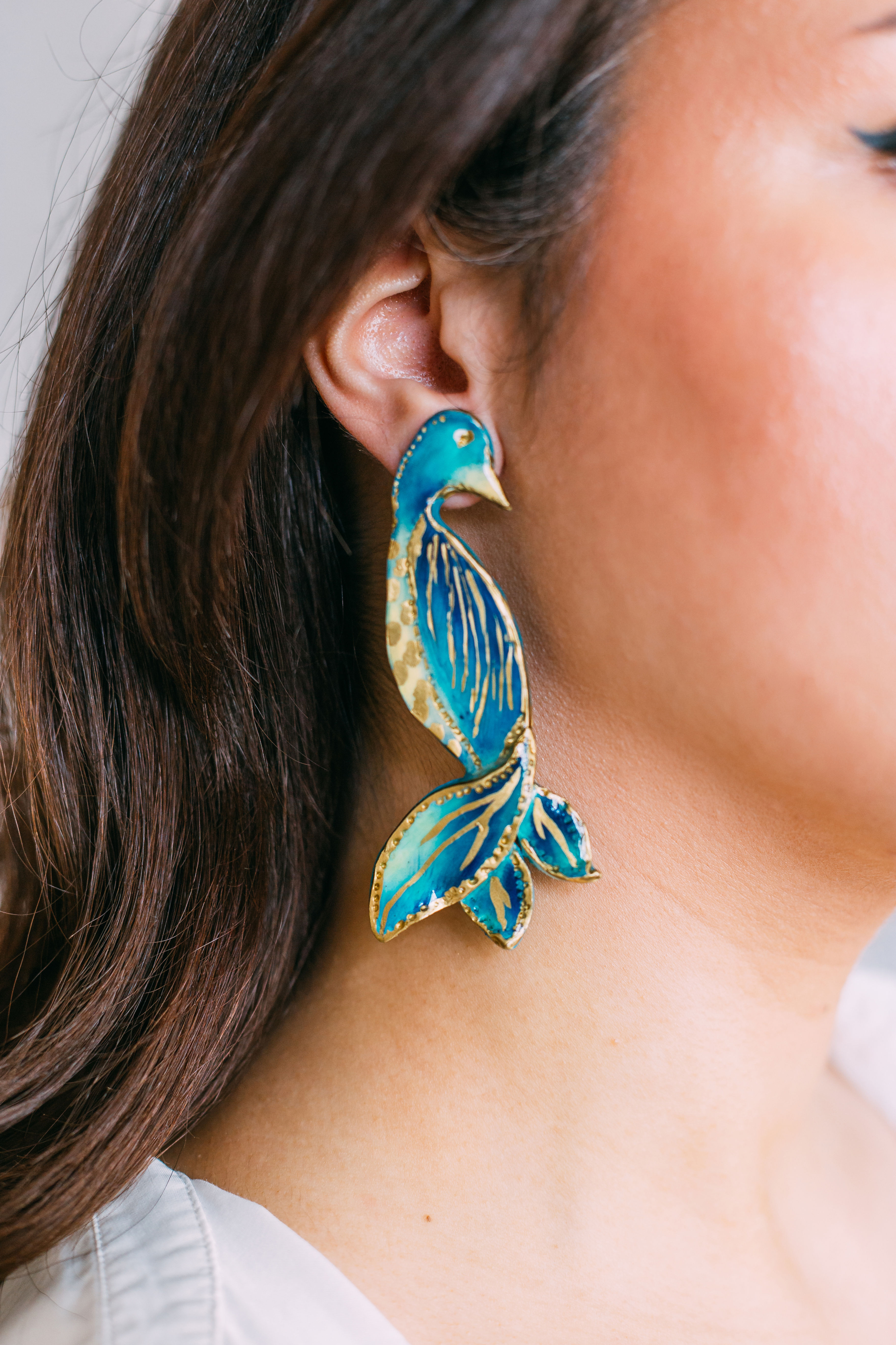 BIRD OF PARADISE - Asymmetric Earring