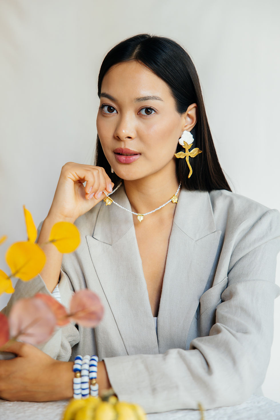 Thumbnail: No.22 - Charm Detailed Pearl Necklace - A/W 25-26 Silent Reverie