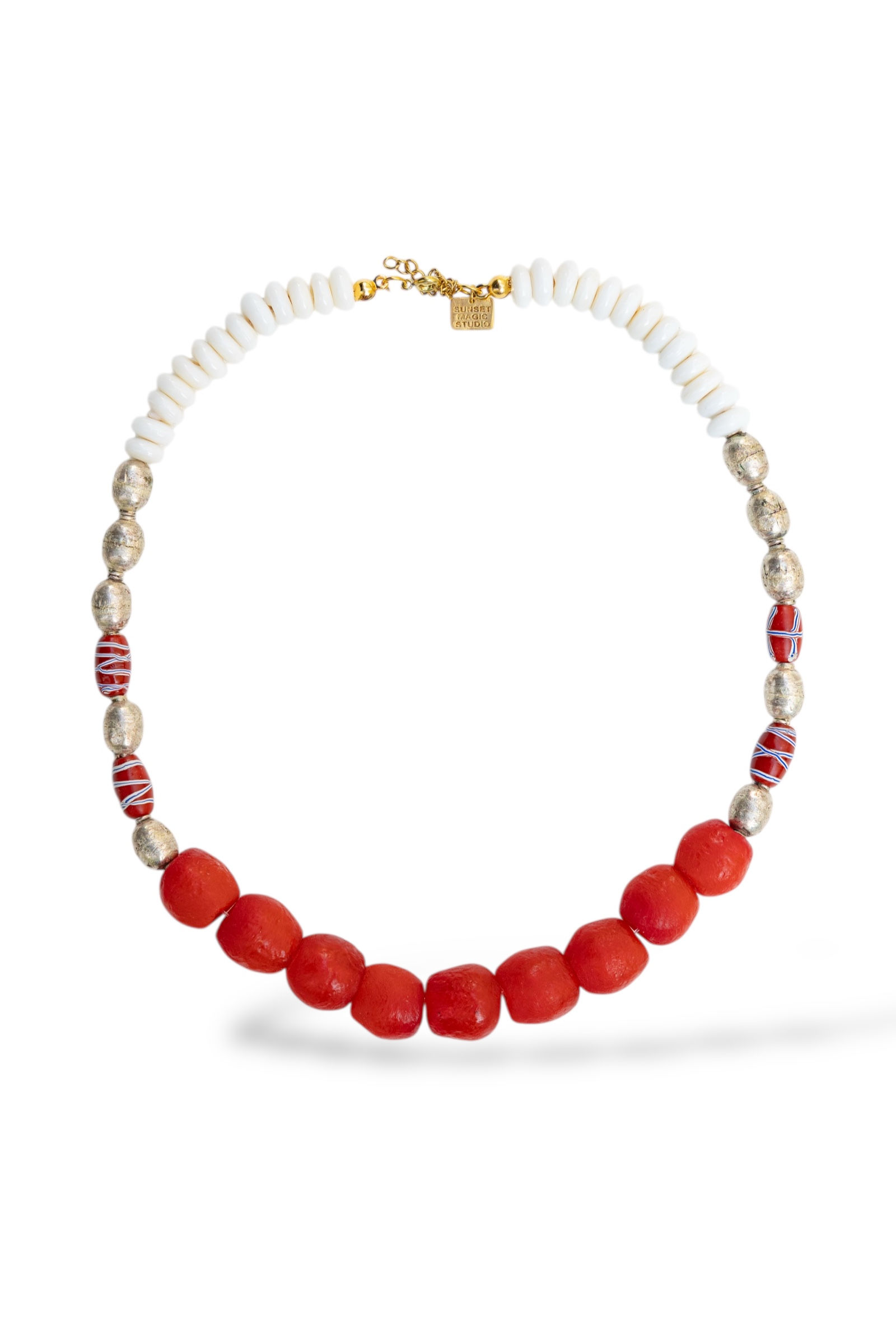 No.33 - African Glass Beaded Necklace - A/W 25-26 Silent Reverie