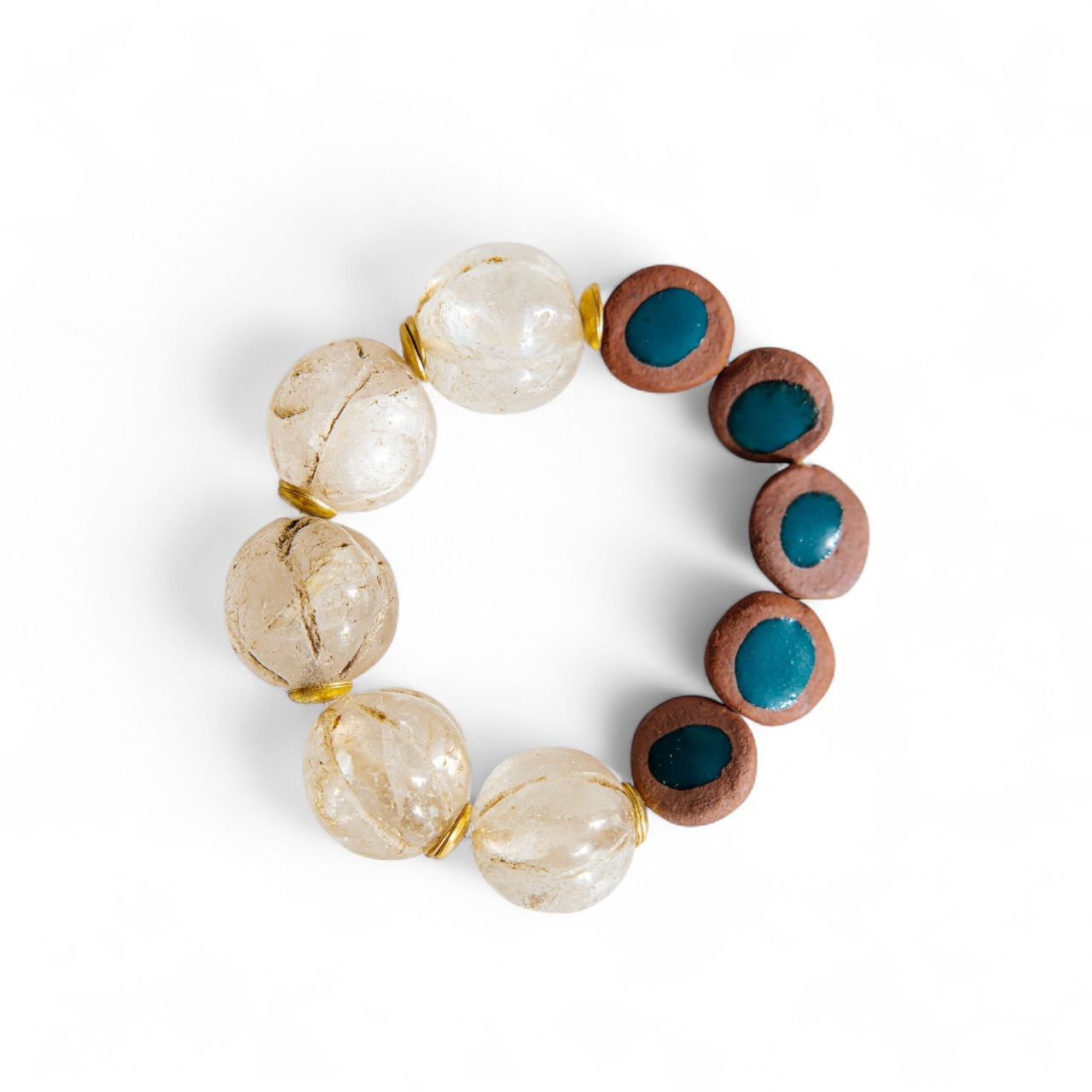 No.14 - Himalayan Glass Beaded Bracelet - A/W 25-26 Silent Reverie