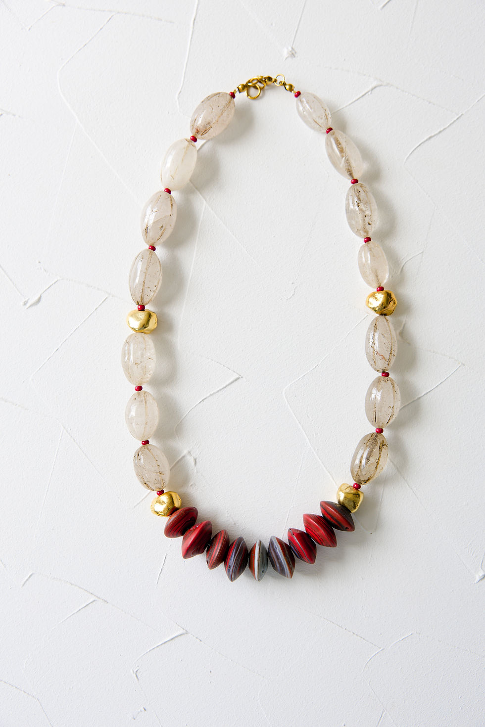 Thumbnail: EMBER GLOW - Red Artisan Necklace
