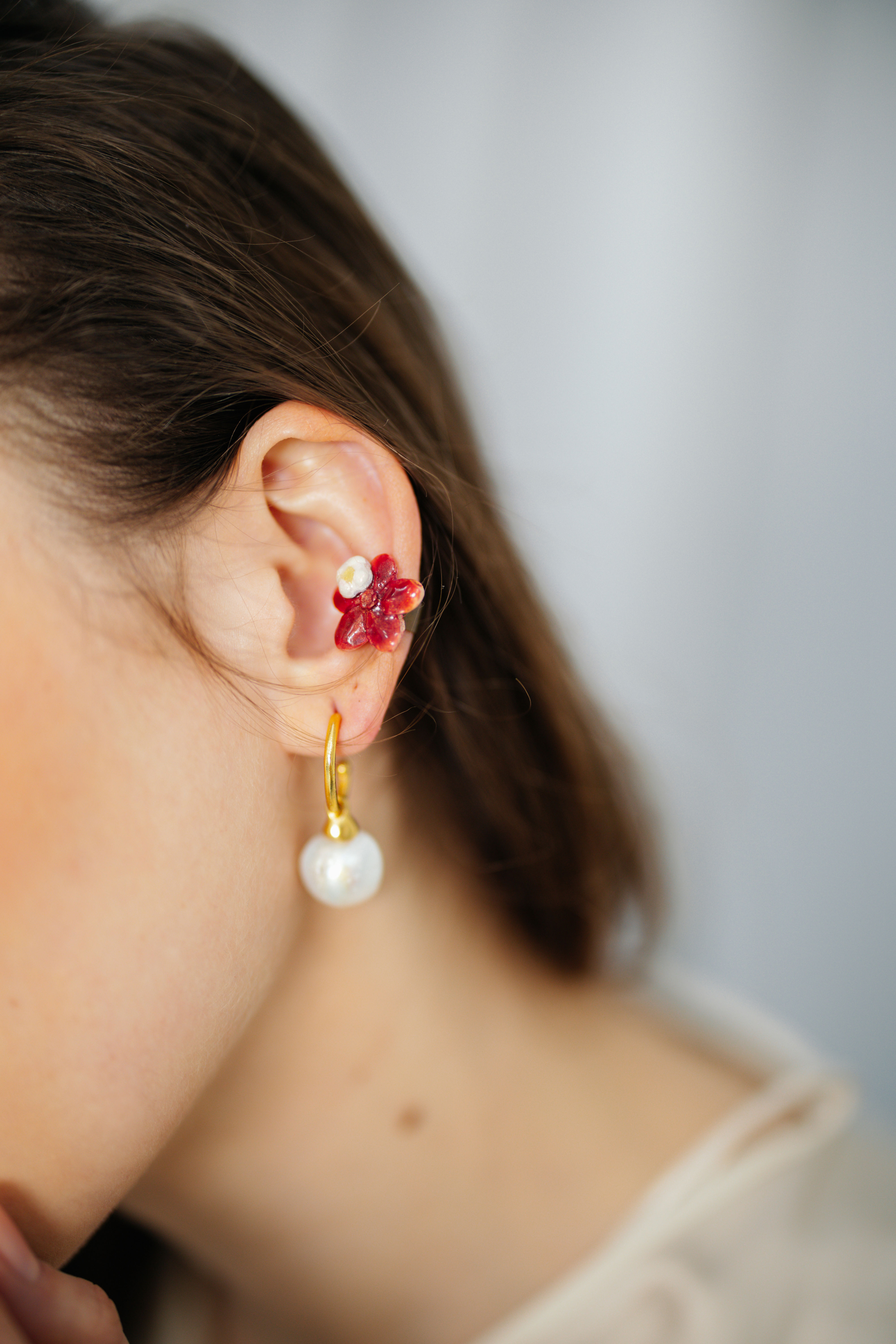 FLORAL - Polymer Clay Earcuff - S/S '26