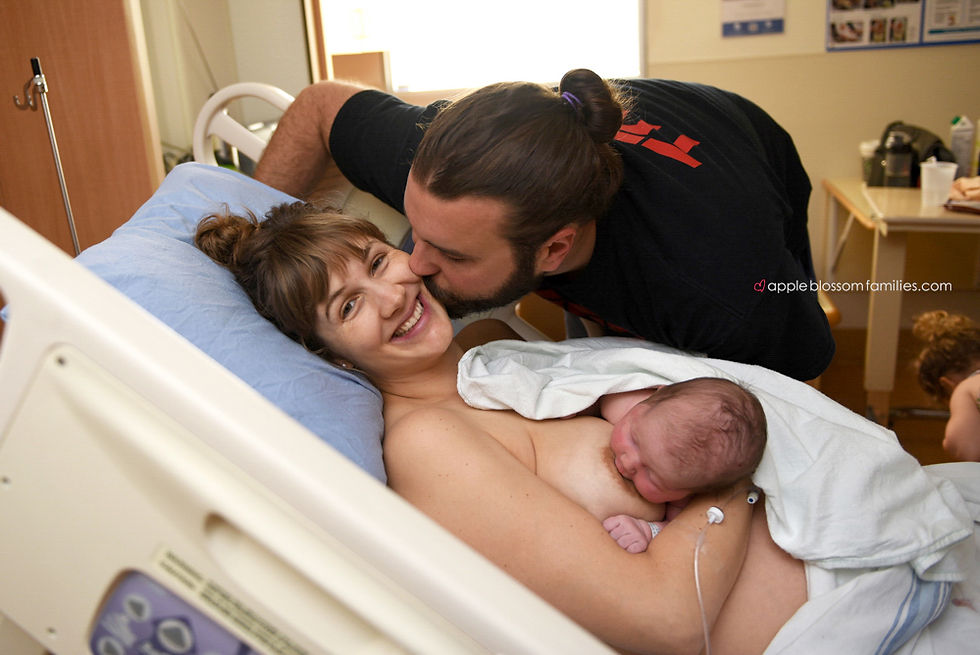 Vancouver Birth Photographer Apple Blossom Families