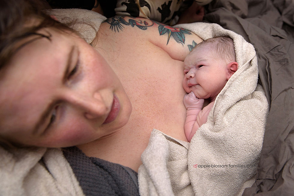 Vancouver Birth Photographer Apple Blossom Families