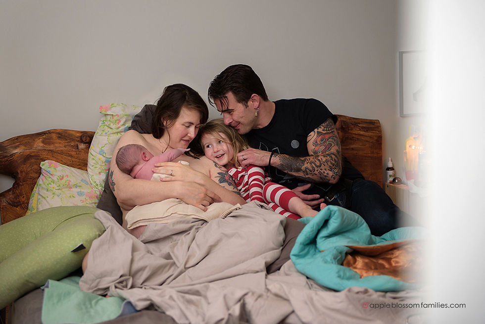 Vancouver Birth Photographer Apple Blossom Families