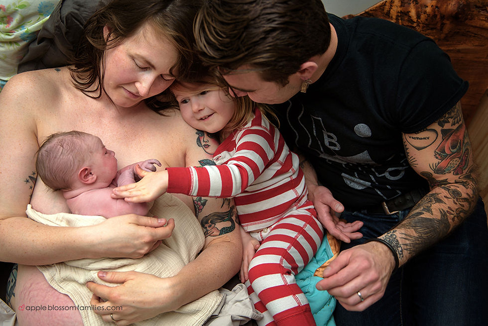 Vancouver Birth Photographer Apple Blossom Families