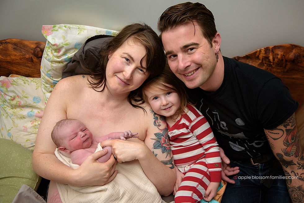 Vancouver Birth Photographer Apple Blossom Families
