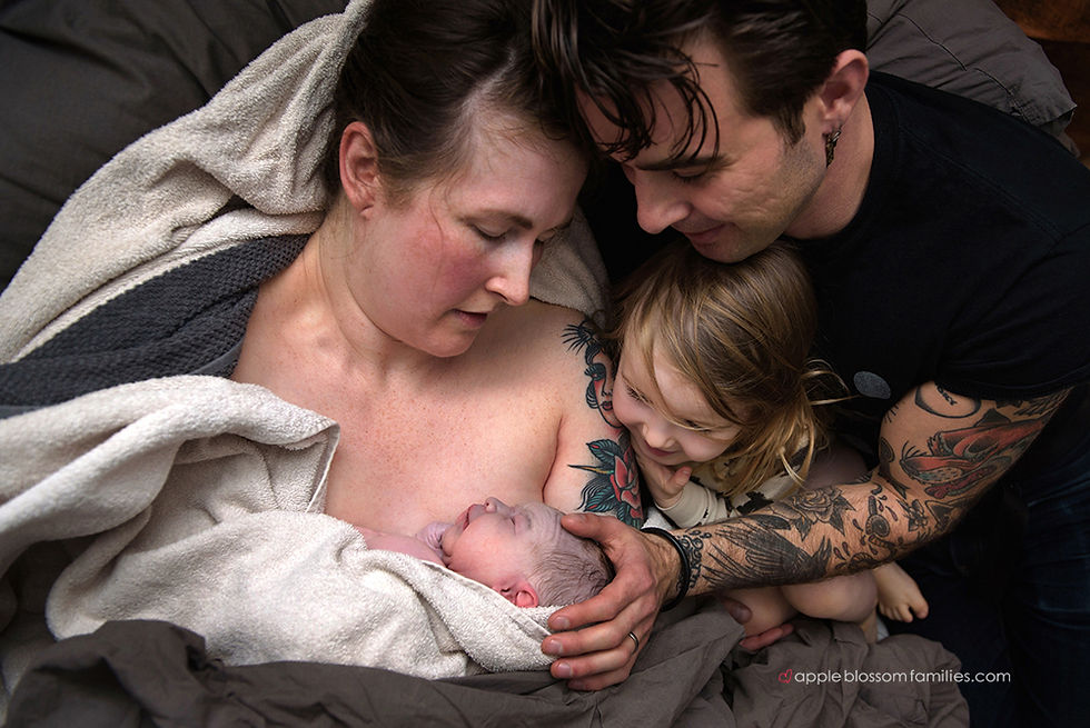 Vancouver Birth Photographer Apple Blossom Families