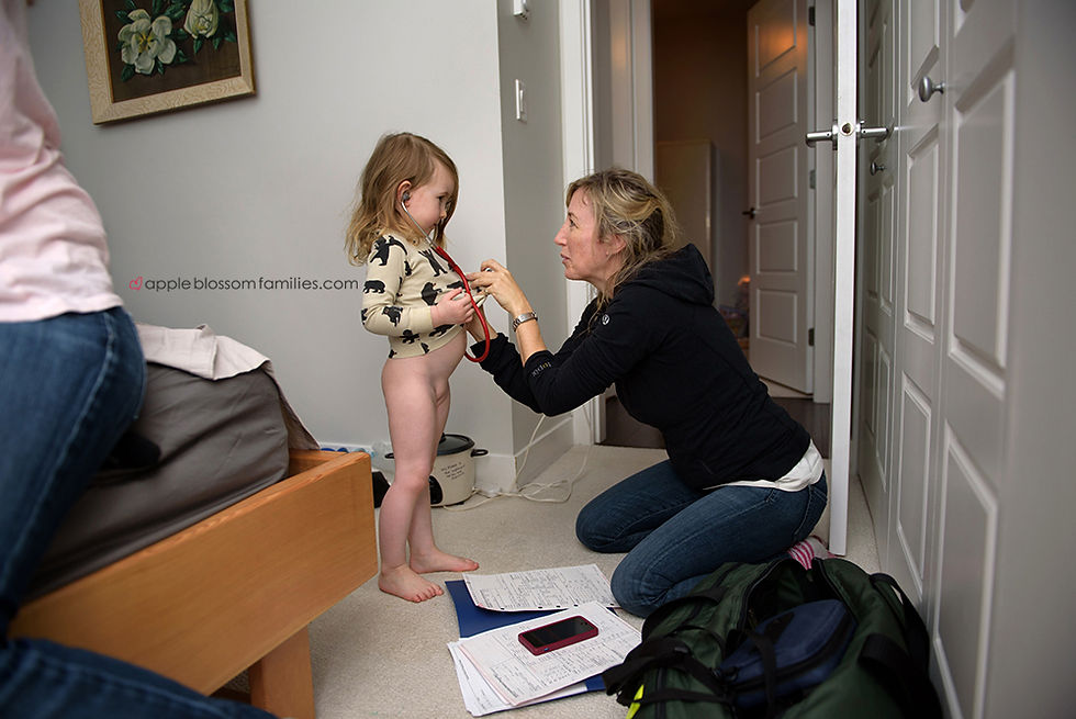 Vancouver Birth Photographer Apple Blossom Families