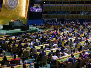 A wide view of the opening of the 25th Session of the Permanent Forum on Indigenous Issues (UNPFII)