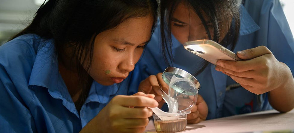 UNICEF is working on expanding STEM education for girls in rural areas.